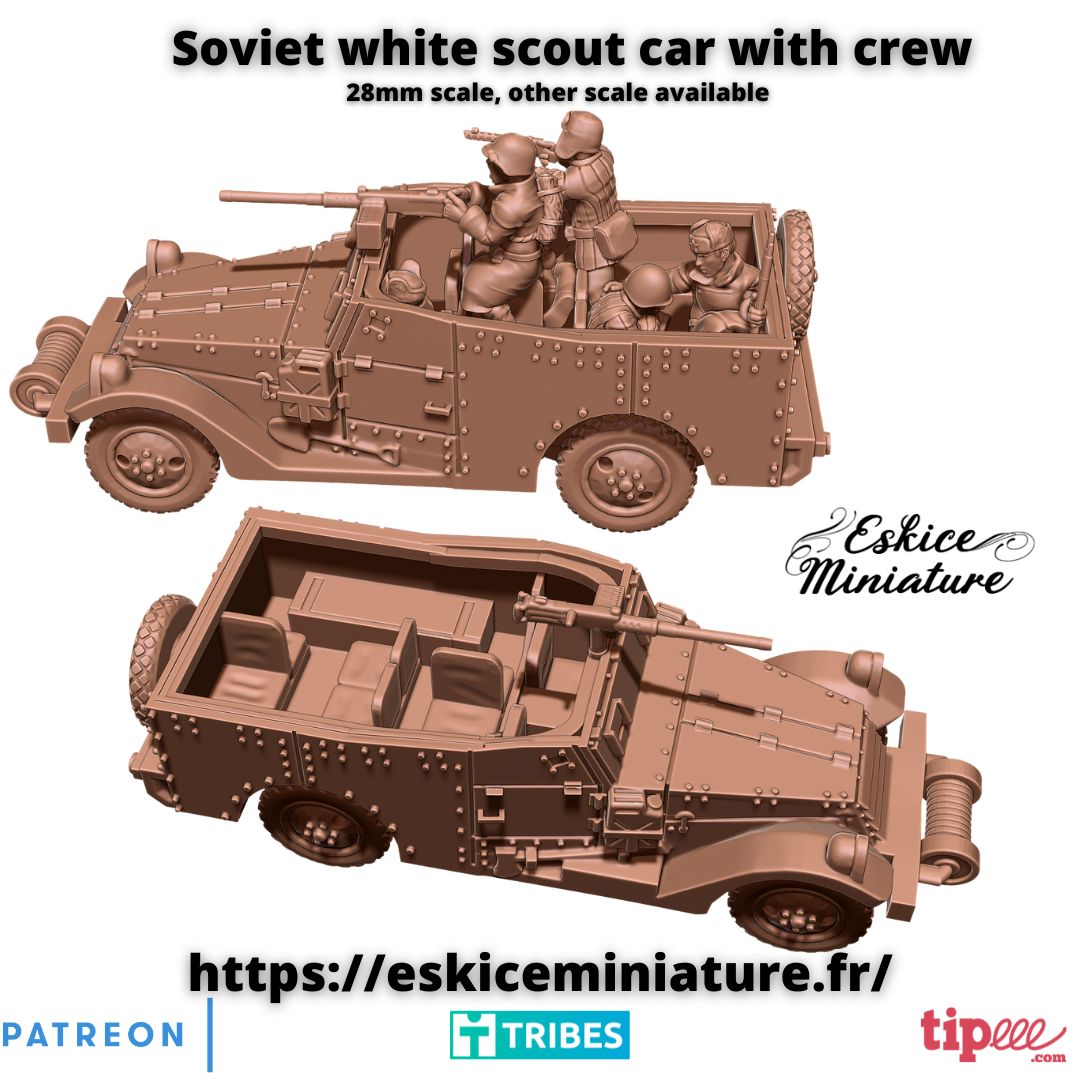 Soviet White Scout Car - 28mm